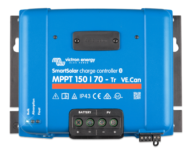 SmartSolar MPPT 150/45; 12/24/36/48V; 45A; Vmax 150V; con Display opcionla. Maximizador Victron. (SCC115045212)