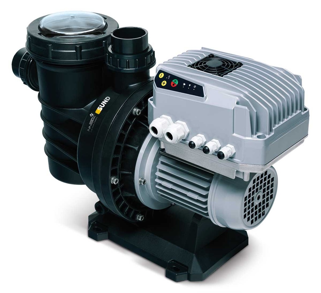 Bomba solar Nastec para circular y filtrar el agua de la piscina. 800W - 10 H <m>; 12m3/h