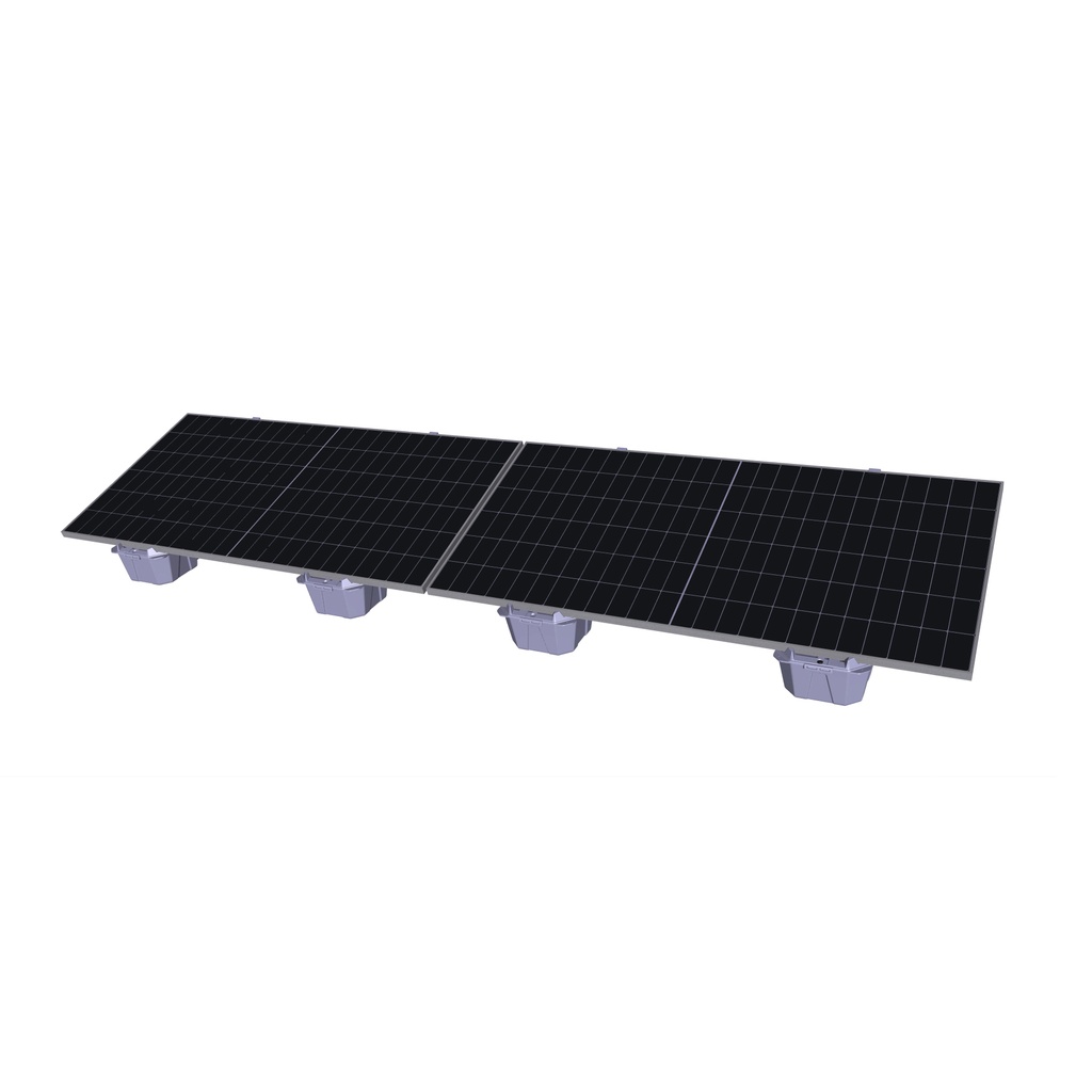 Soporte Lastrado LANDBLOCK 56L Base + Tapa inclinación 15º + Tapón