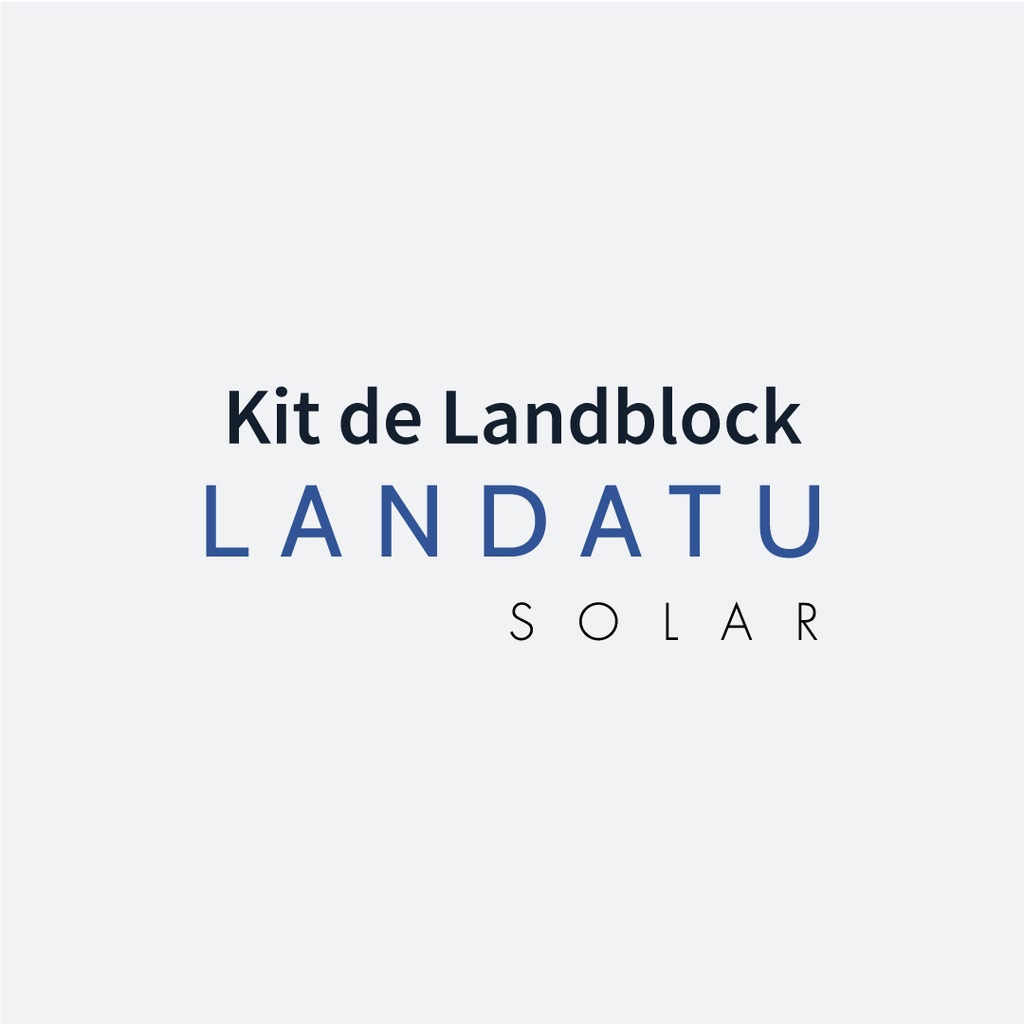 Kit pletina Este-Oeste con grapas finales LANDBLOCK