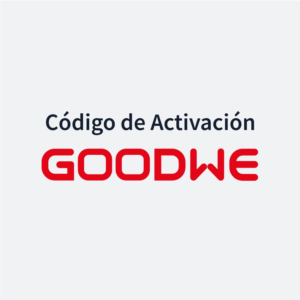Código activación GoodWe EH 6000 baterías HV