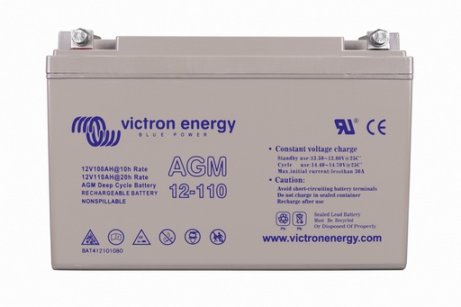 [BVI-AGM110] Baterías Victron; 12V/110Ah AGM Deep Cycle Batt. (BAT412101084)