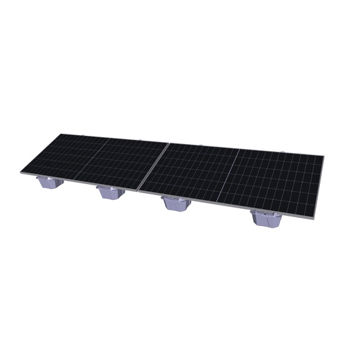 [ELB-BASE+TAPA15] Soporte Lastrado LANDBLOCK 56L Base + Tapa inclinación 15º + Tapón