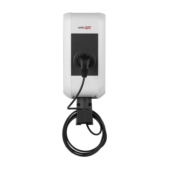 Cargador VE; SolarEdge; 22kW, 6m Cable, Type 2 Connector, RFID Reader, 1 RFID Card, MID (3 years warranty included) (SE-EVK22CRM-01)