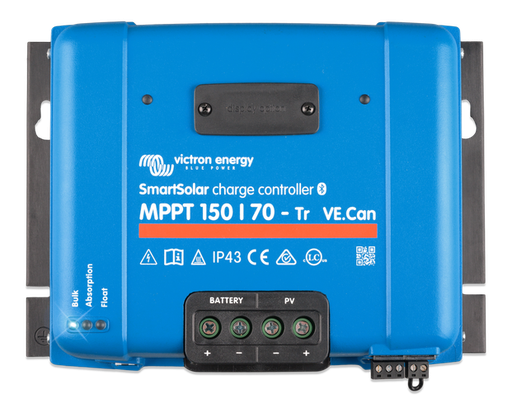 [RVI-MPPT_S060/150] SmartSolar MPPT 150/60-Tr  ; 12/24/36/48V; 60A; Vmax 150V; con Display opcional. Maximizador Victron. (SCC115060211)
